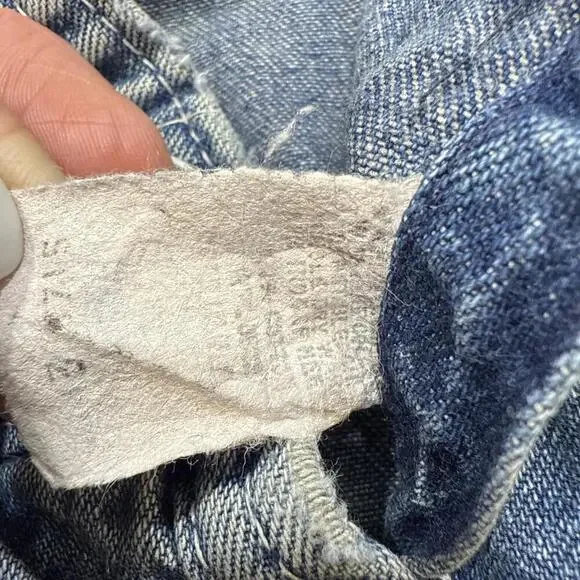 Vintage Liberty Denim Bib Overall Shorts Farm Work Baby Size 2 USA‎ - Picture 4 of 14